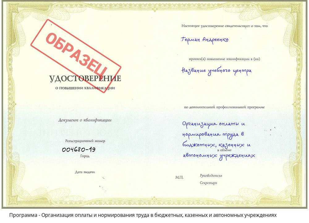 Организация оплаты и нормирования труда в бюджетных, казенных и автономных учреждениях Киров