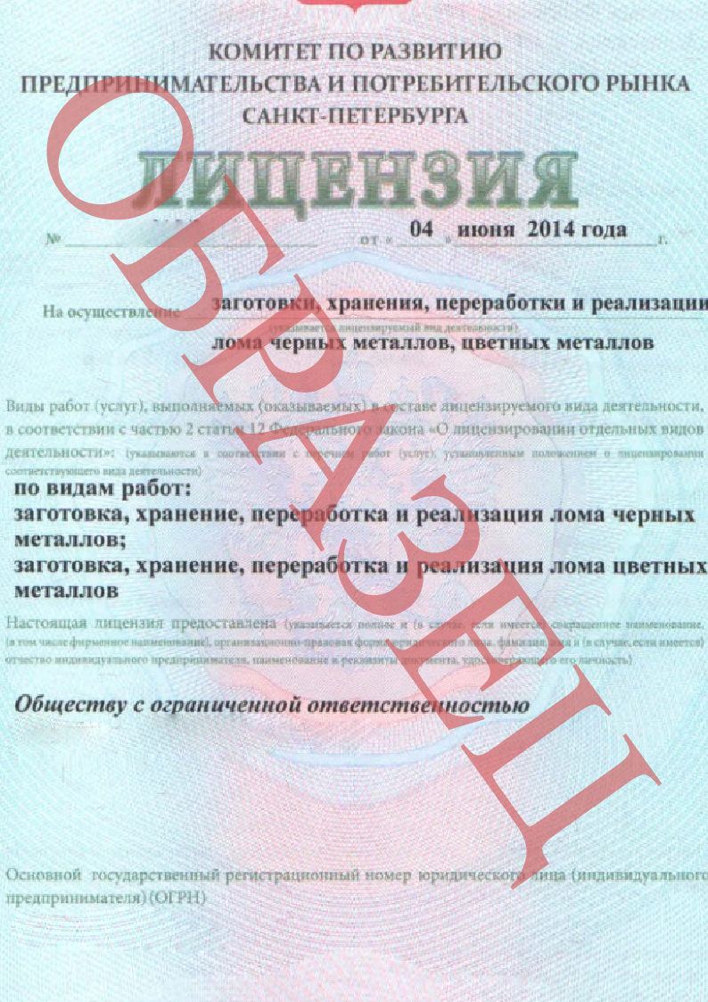 Лицензия на металлолом. Порядок получения лицензии. В Кирове / без  посредников