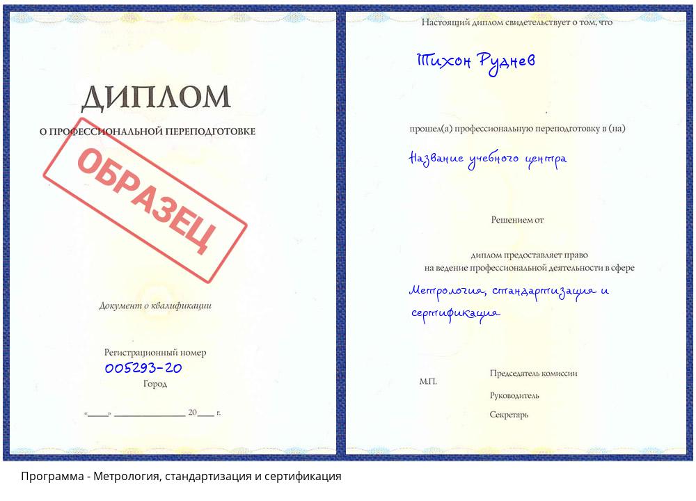 Метрология, стандартизация и сертификация Киров